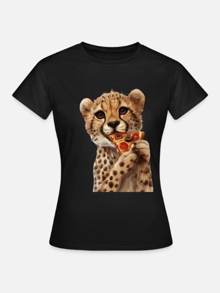 Gepard - Frauen T-Shirt - Schwarz