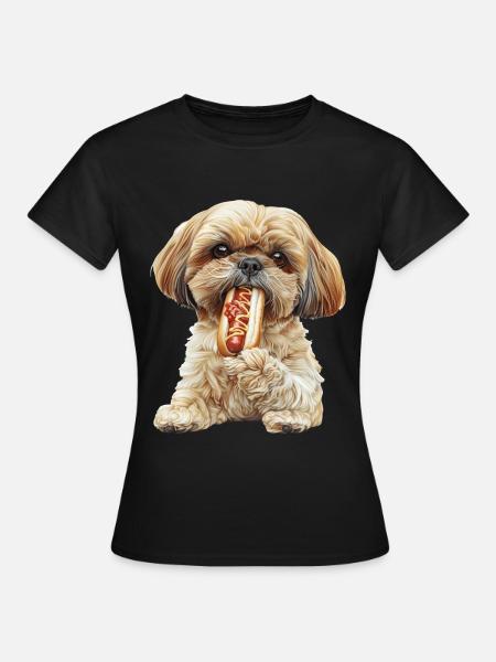 Shih Tzu - Frauen T-Shirt - Schwarz