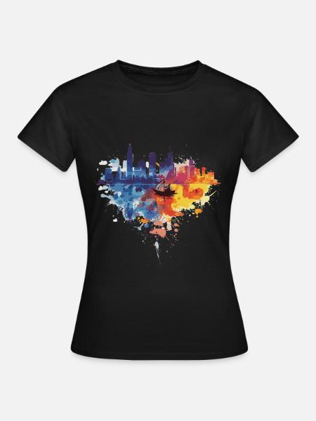 Gdingen - Frauen T-Shirt - Schwarz