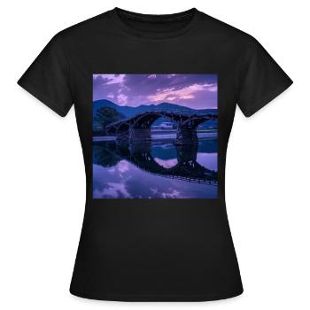 Japan - Women's T-Shirt - black - Front - AI Model Female 172 dark (172cm)