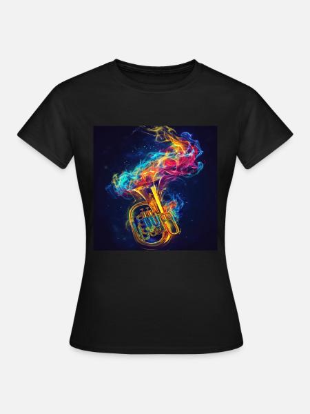 Tuba - Frauen T-Shirt - Schwarz