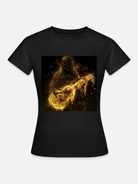 Ukulele - Frauen T-Shirt - Schwarz