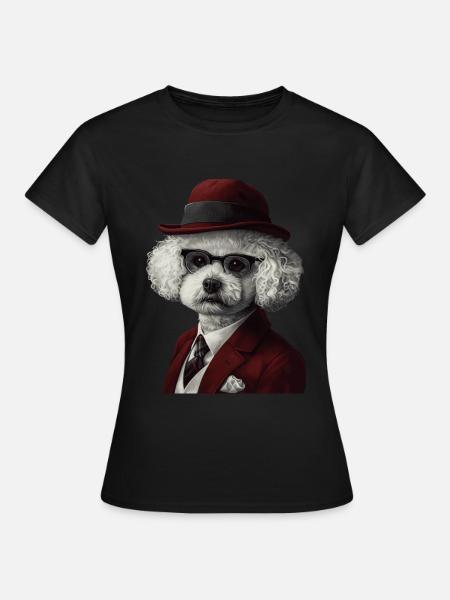 Bichon Frisé - Frauen T-Shirt - Schwarz