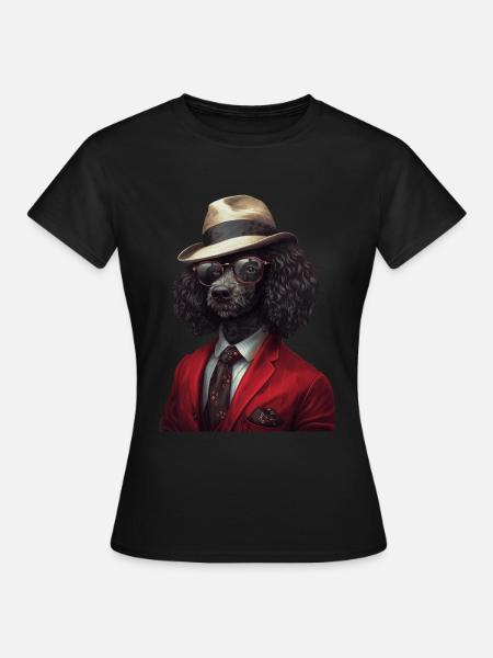 Pudel - Frauen T-Shirt - Schwarz