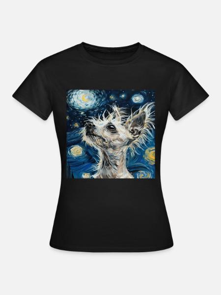 Chinesischer Schopfhund - Frauen T-Shirt - Schwarz