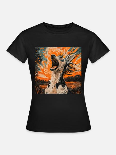 Chinesischer Schopfhund - Frauen T-Shirt - Schwarz