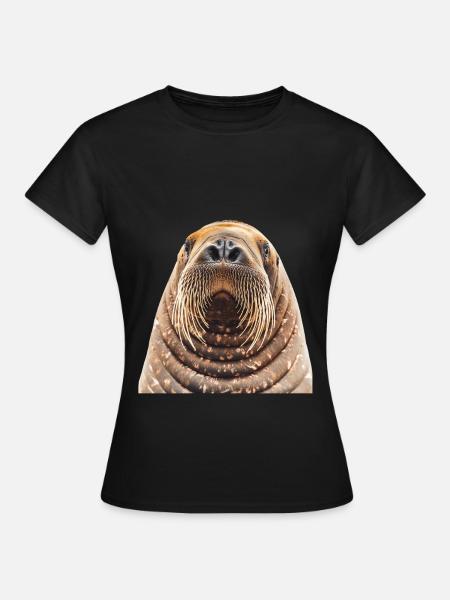 Walross - Frauen T-Shirt - Schwarz