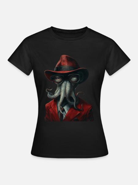 Tintenfisch - Frauen T-Shirt - Schwarz