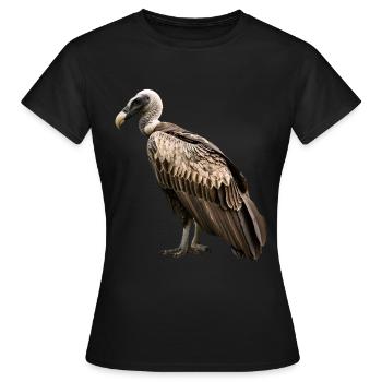 Geier - Frauen T-Shirt - Schwarz - Vorne - AI Model Female 172 dark (172cm)