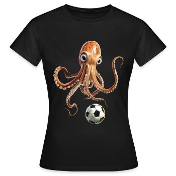 Tintenfisch - Frauen T-Shirt - Schwarz - Vorne - AI Model Female 172 dark (172cm)