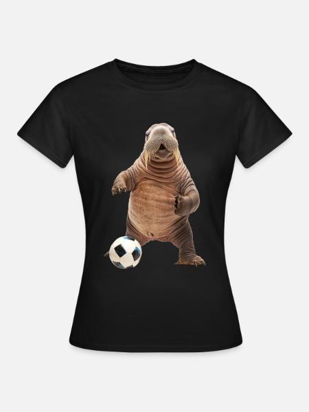 Walross - Frauen T-Shirt - Schwarz