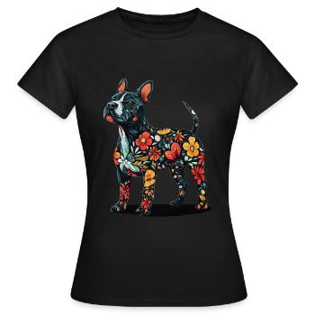 Bullterrier - Frauen T-Shirt - Schwarz - Vorne - AI Model Female 172 dark (172cm)