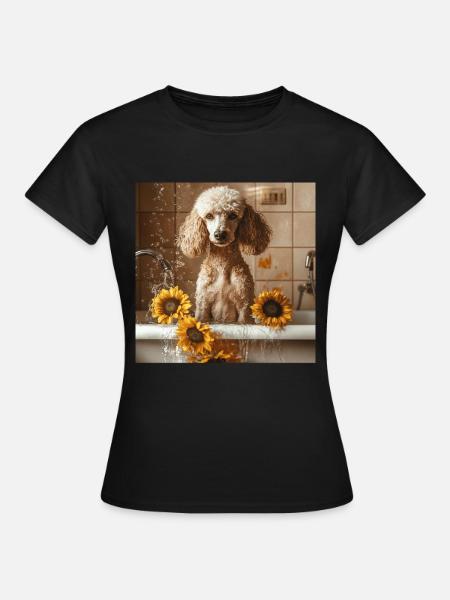 Pudel - Frauen T-Shirt - Schwarz