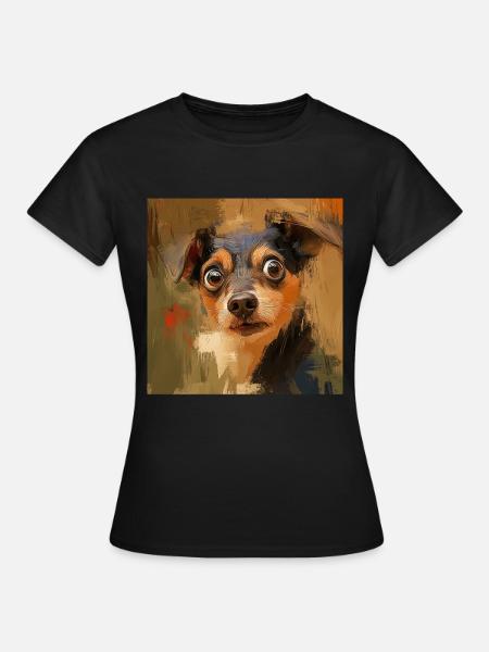 Hund - Frauen T-Shirt - Schwarz