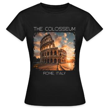 Das Kolosseum - Frauen T-Shirt - Schwarz - Vorne - AI Model Female 172 dark (172cm)