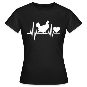 Auerhahn - Frauen T-Shirt - Schwarz - Vorne - AI Model Female 172 dark (172cm)