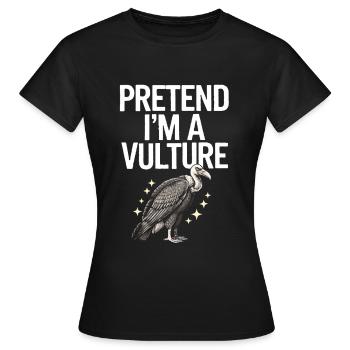 Geier - Frauen T-Shirt - Schwarz - Vorne - AI Model Female 172 dark (172cm)