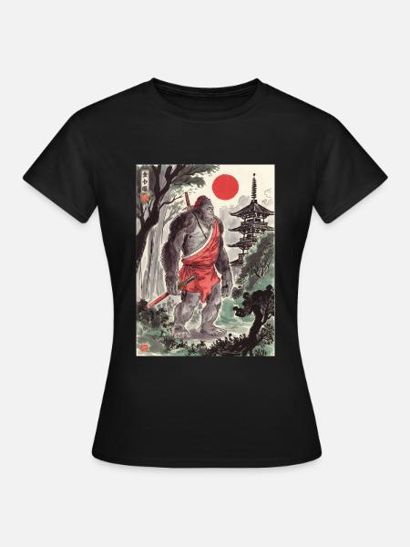 Samurai - Frauen T-Shirt - Schwarz