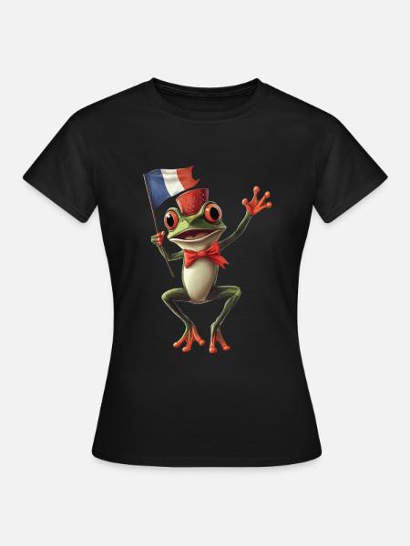 Frosch - Frauen T-Shirt - Schwarz