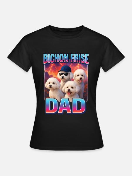 Bichon Frisé - Frauen T-Shirt - Schwarz