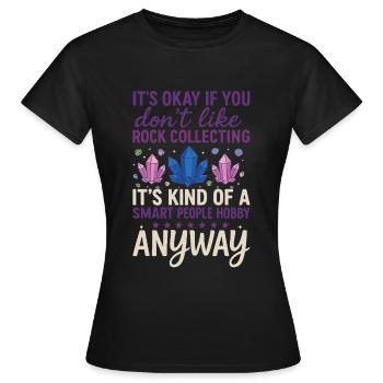 Géologie Roche - T-shirt Femme - noir - Devant - AI Model Female 172 dark (172cm)