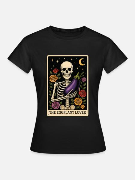 Aubergine Tarot - Frauen T-Shirt - Schwarz
