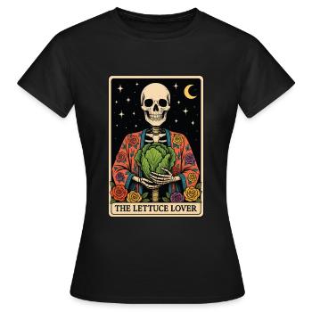 Salat Tarot - Frauen T-Shirt - Schwarz - Vorne - AI Model Female 172 dark (172cm)