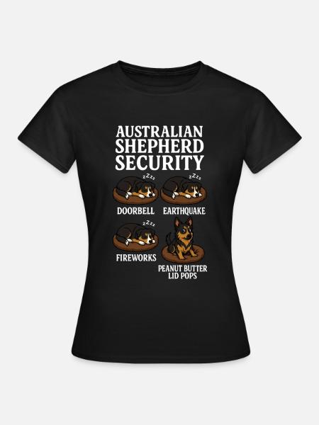 Australischer Schäferhund - Frauen T-Shirt - Schwarz