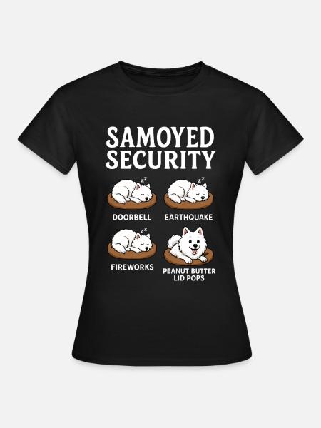 Samojede - Frauen T-Shirt - Schwarz