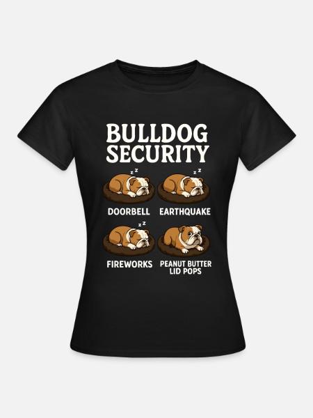 Bulldogge - Frauen T-Shirt - Schwarz