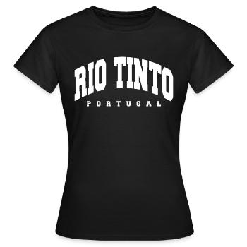 Rio Tinto - Frauen T-Shirt - Schwarz - Vorne - AI Model Female 172 dark (172cm)