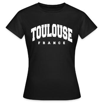 Toulouse - Frauen T-Shirt - Schwarz - Vorne - AI Model Female 172 dark (172cm)