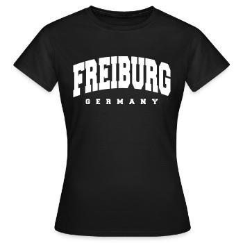 Fribourg - T-shirt Femme - noir - Devant - AI Model Female 172 dark (172cm)