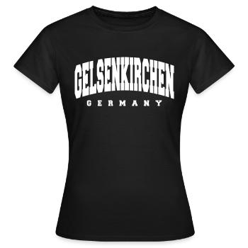 Gelsenkirchen - T-shirt Femme - noir - Devant - AI Model Female 172 dark (172cm)