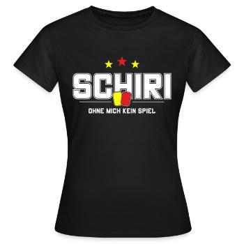 Schiri - Frauen T-Shirt - Schwarz - Vorne - AI Model Female 172 dark (172cm)