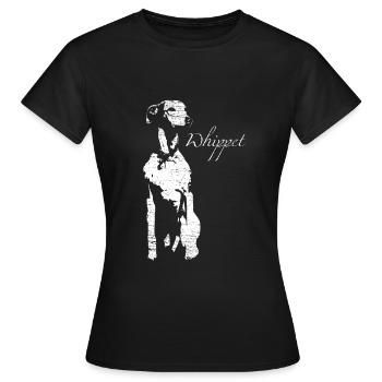 Lévrier - T-shirt Femme - noir - Devant - AI Model Female 172 dark (172cm)