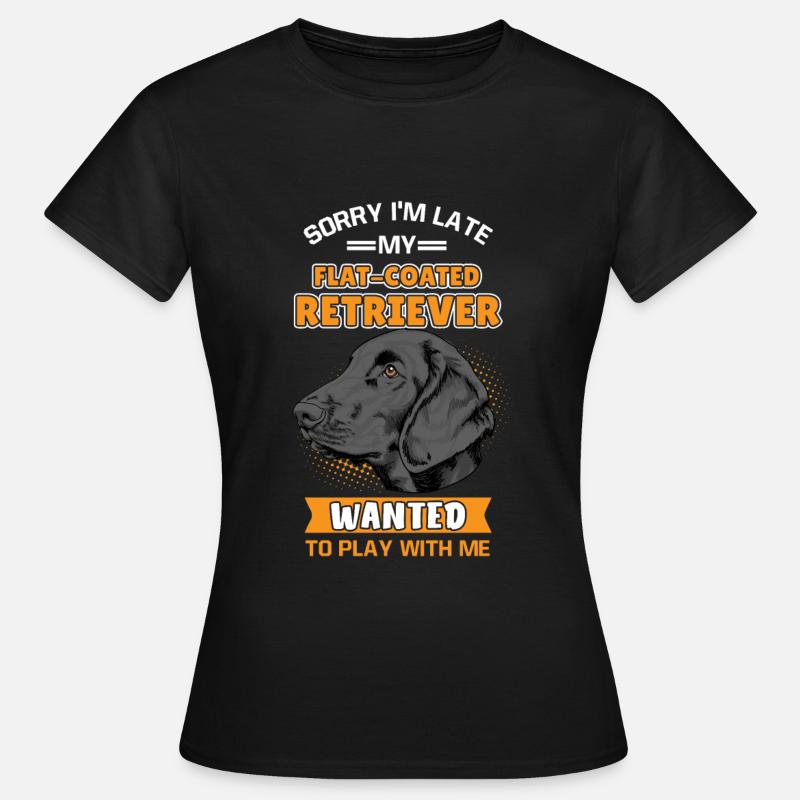 Flat Coated Retrievers - Women's T-Shirt - black
