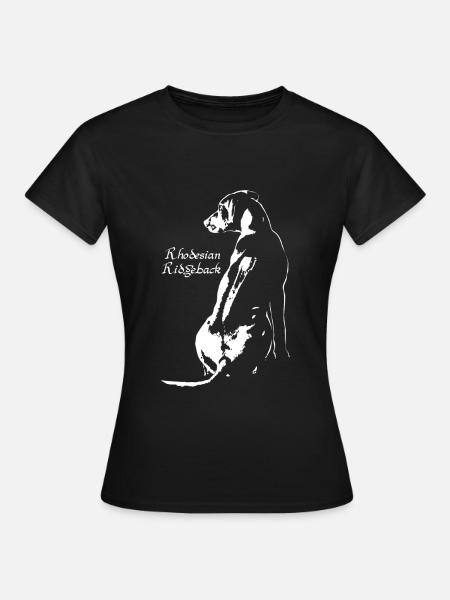 Rhodesian Ridgeback - Dame-T-shirt - sort