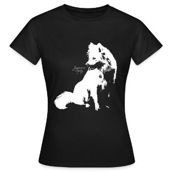 Spitz Japon - T-shirt Femme - noir - Devant - AI Model Female 172 dark (172cm)