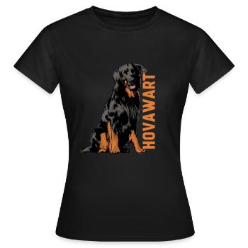 Hovawart - Frauen T-Shirt - Schwarz - Vorne - AI Model Female 172 dark (172cm)