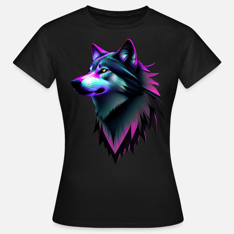 Wolf - Women's T-Shirt - black