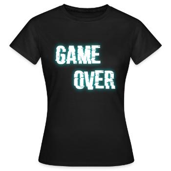 Game Over - Women's T-Shirt - black - Front - AI Model Female 172 dark (172cm)
