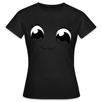 yeux - T-shirt Femme - noir - Devant - AI Model Female 172 dark (172cm)