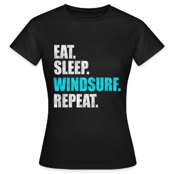 Windsurffer Windsurffer Windsurfing cadeau - T-shirt Femme - noir - Devant - AI Model Female 172 dark (172cm)