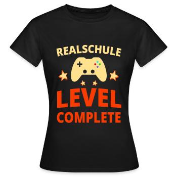 Realschule Finissant realschule Certificat de fin d’études cadeau - T-shirt Femme - noir - Devant - AI Model Female 172 dark (172cm)