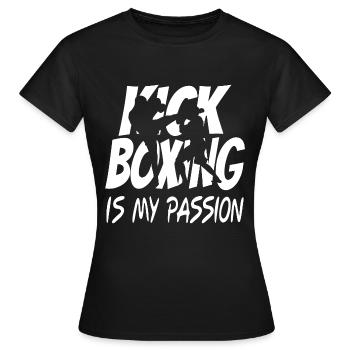 Kickboxer kickboxing - T-shirt Femme - noir - Devant - AI Model Female 172 dark (172cm)