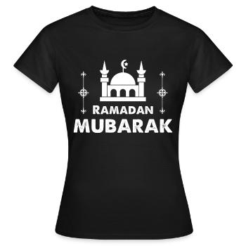 Ramadan Mubarak - Frauen T-Shirt - Schwarz - Vorne - AI Model Female 172 dark (172cm)