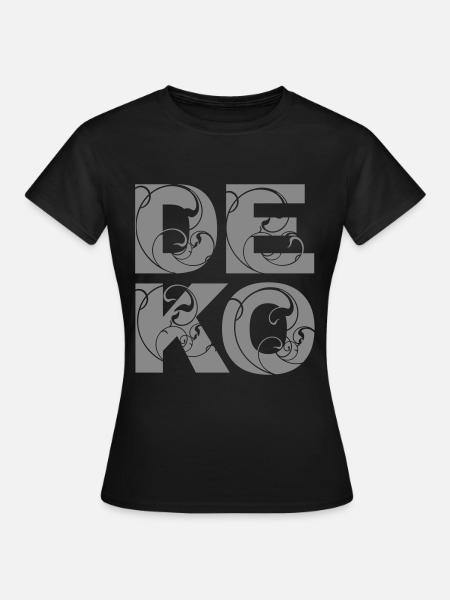 DEKO - Frauen T-Shirt - Schwarz