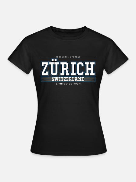 Zürich - Frauen T-Shirt - Schwarz