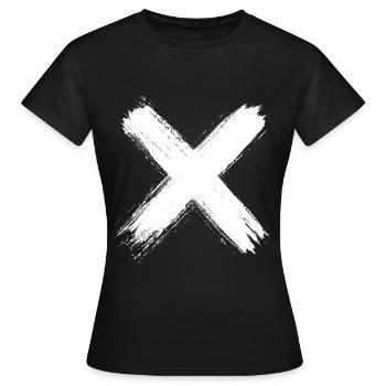 X Graffiti - Street Style - Women's T-Shirt - black - Front - AI Model Female 172 dark (172cm)